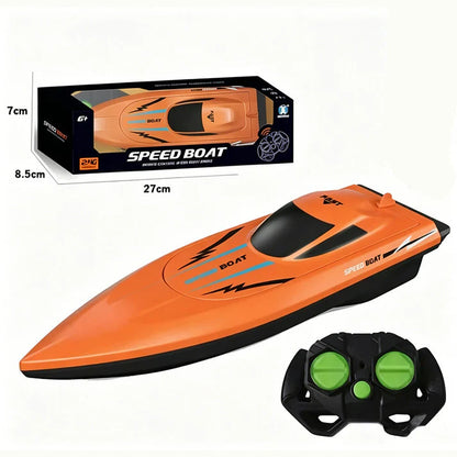 🎮 🚢 ¡MITAD DE PRECIO! Lancha de carreras RC de alta velocidad 2.4G con motores duales 🌊 ⚡ –50% DE DESCUENTO (Oferta del día)