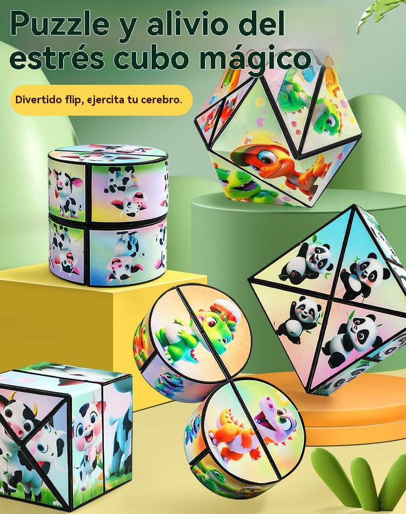 🔥【Compra 1, llévate 1 gratis】Cubo de Rubik con deformación geométrica, rompecabezas 3D, bloques de construcción🧩Precio medio desde 5 euros