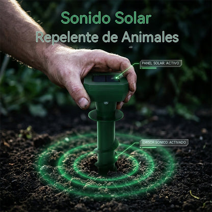 🔥【57% DE DESCUENTO】🔥Repelente ultrasónico solar para animales de exterior: puede ahuyentar pájaros y animales.