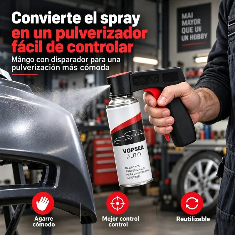 🔥Compra 1 y llévate 1 gratis🔥🎨🔧 Mango Auxiliar para Botes de Pintura en Spray | Empuñadura Ergonómica para Pintar Coches, Paredes y Proyectos DIY