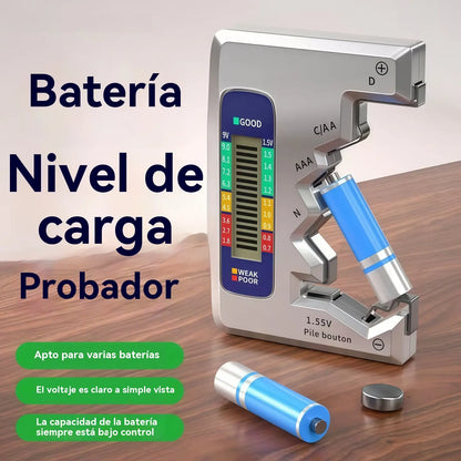Comprobador de baterías multifuncional | Varios medidores de voltaje de batería | Detección rápida del nivel de batería
