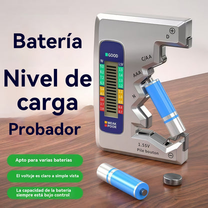 Comprobador de baterías multifuncional | Varios medidores de voltaje de batería | Detección rápida del nivel de batería