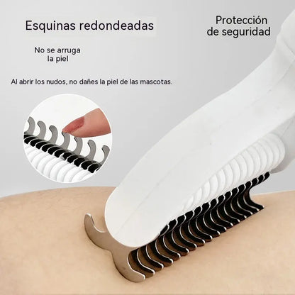 🐶【Compra 1 y llévate 1 gratis】-2 piezas--🧹 Cepillo autolimpiante de doble cara para mascotas: elimina el pelo muerto y reduce la caída del pelo en perros y gatos.