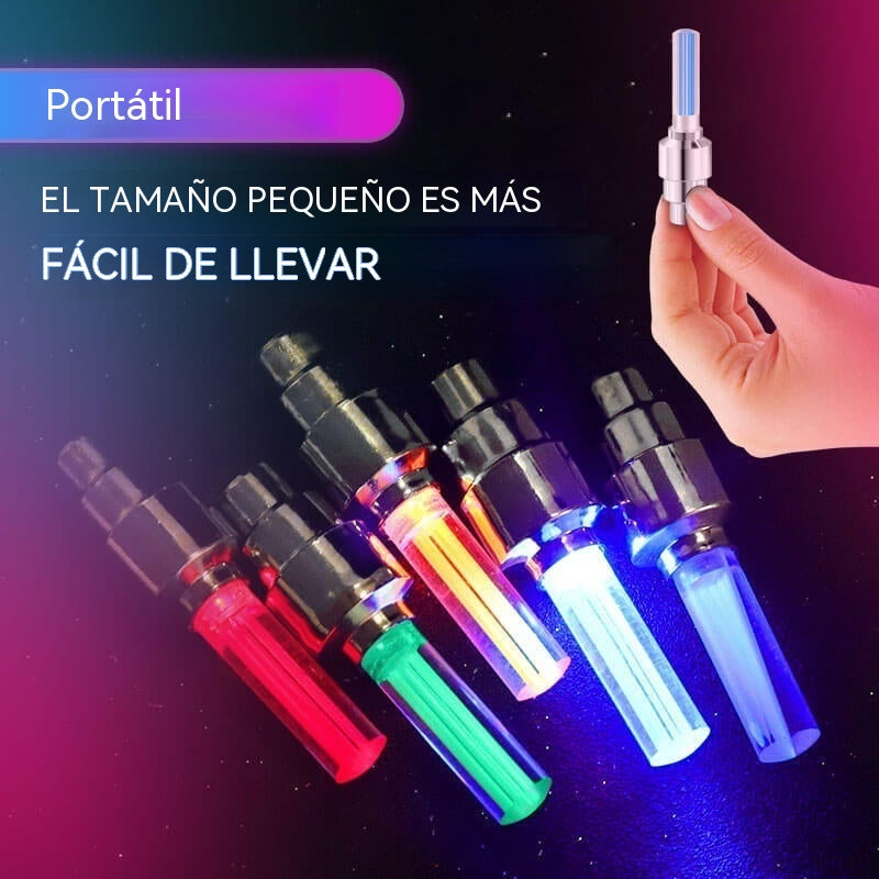 🎁 10 piezas 23 euros🔥Luces LED impermeables para ruedas