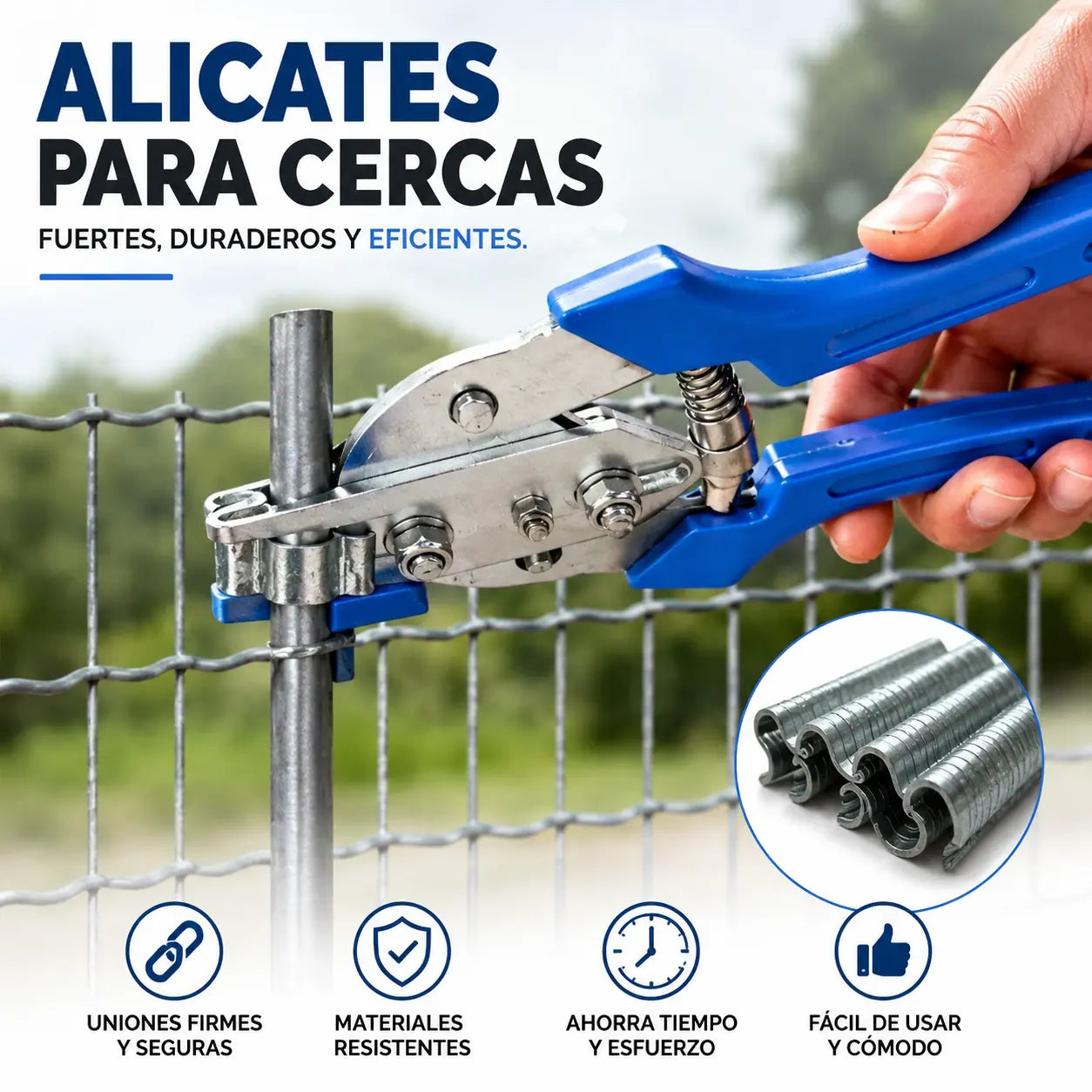 【Alicates + 600 Clavos】🐔🔧 Alicates para atar jaulas y redes de pesca.