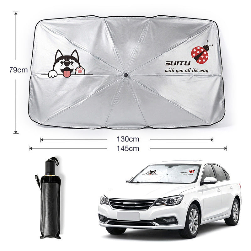 🚗 ¡50% de descuento ahora! ☀️ Parasol para coche: aislamiento térmico eficaz, protección contra rayos UV y protector de parabrisas fácil de plegar.