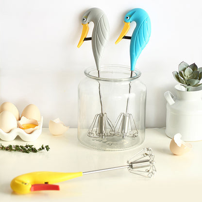 【Compra 1 y llévate 1 gratis】【2 piezas】Batidor de huevos semiautomático de acero inoxidable