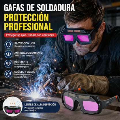🥽Gafas de Soldadura con Oscurecimiento Automático ⚡ Energía Solar, Sin Carga