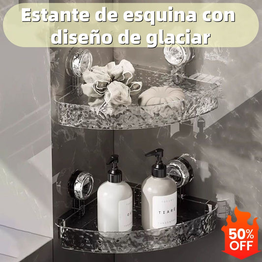 🔥🔥 Estante de esquina con diseño de glaciar