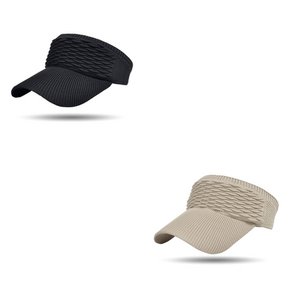 🔥【2 piezas】Sombrero de sol para mujer con coleta alta🧢 Transpirable, diseño abierto, protección UV400☀️ Perfecto para correr, hacer senderismo, ir a la playa y para el día a día💁‍♀️✨