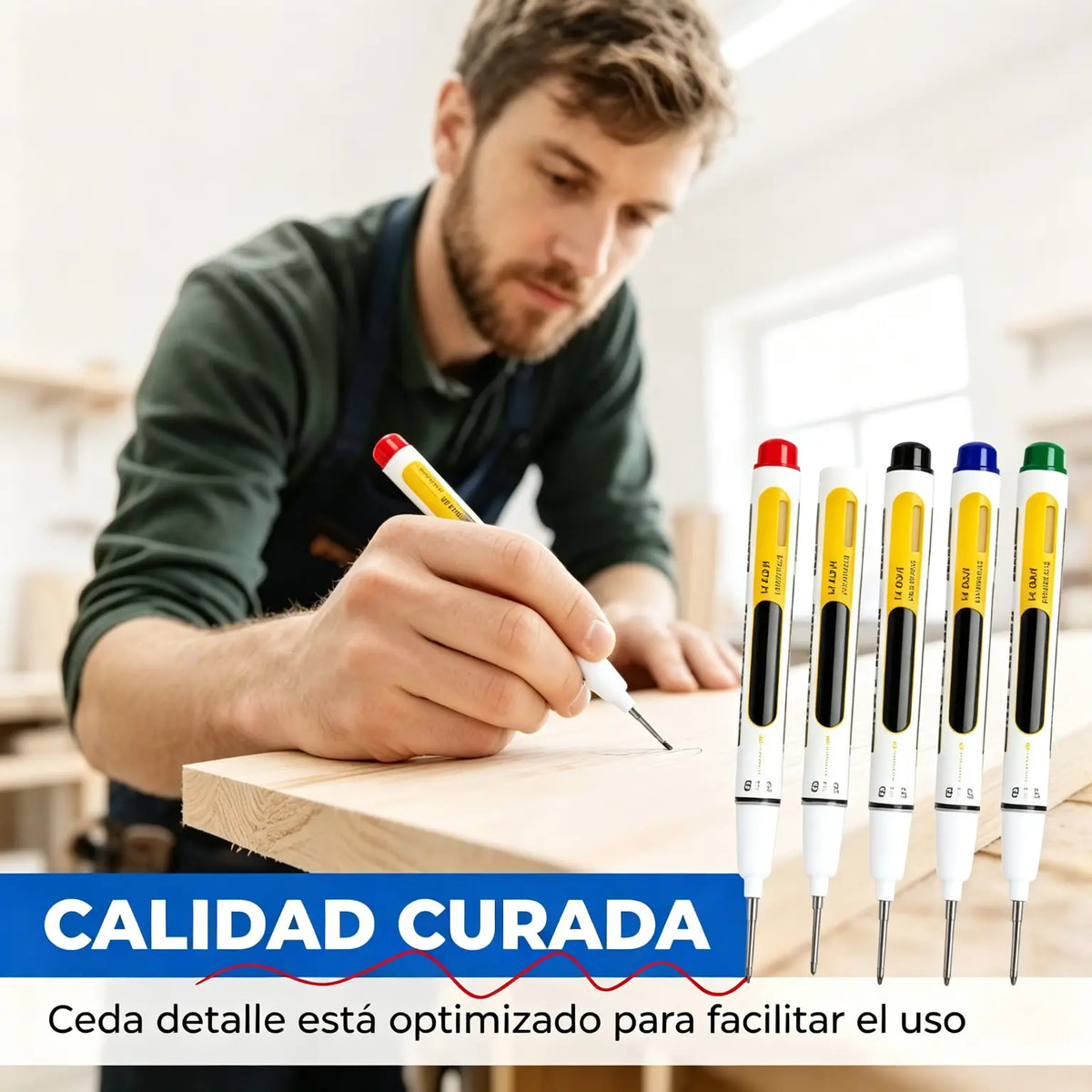 🔥【10 piezas】Marcador de agujeros profundos con punta de 45 mm de largo