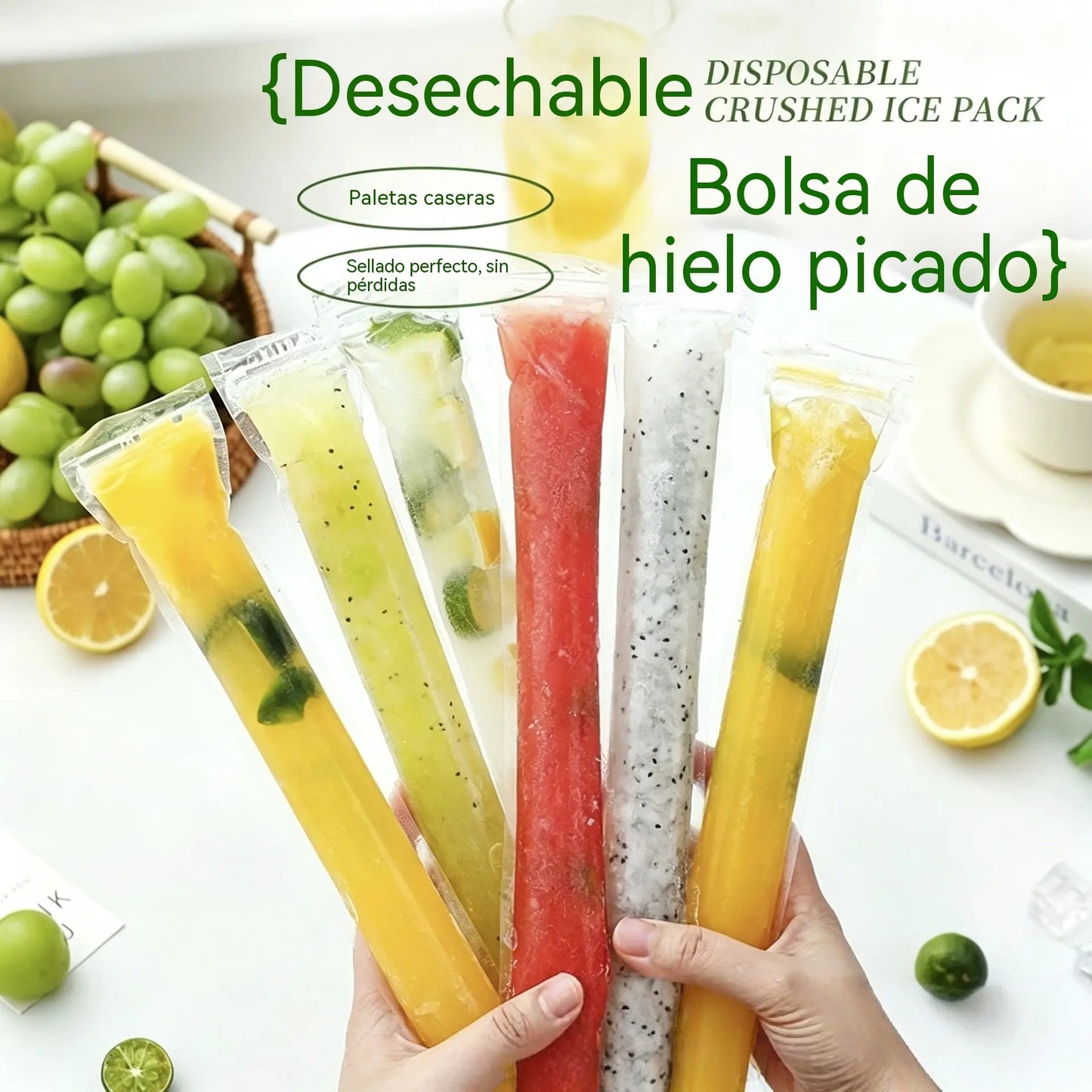 [100 piezas 23 euros]Bolsas desechables para moldes de paletas heladas