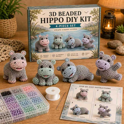 🏆Oferta por tiempo limitado🧵✨ Kit de manualidades que incluye pequeños animales 3D y cuentas