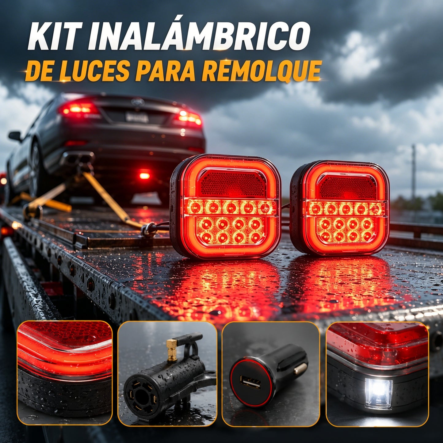 🚦【Universal 12V/24V】🚦 Luces LED para remolque de coche