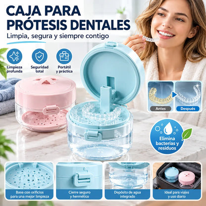🔥Novedad, ¡Producto estrella!❤️‍🔥 Caja multifuncional para guardar aparatos de ortodoncia Caja de limpieza para aparatos de ortodoncia