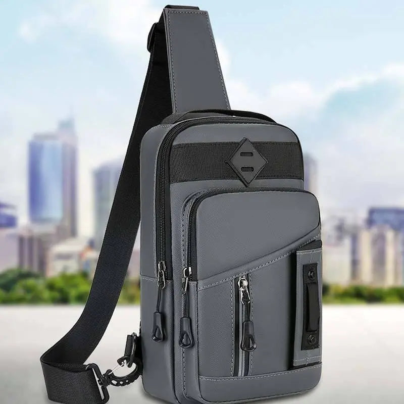 🔥Bolso de hombro impermeable con cremallera para hombre