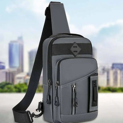 🔥Bolso de hombro impermeable con cremallera para hombre