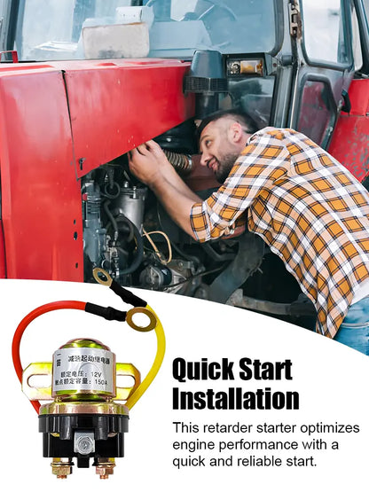 🚚12V/24V štartovacie relé motora, vhodné pre automobily, poľnohospodárske vozidlá atď.