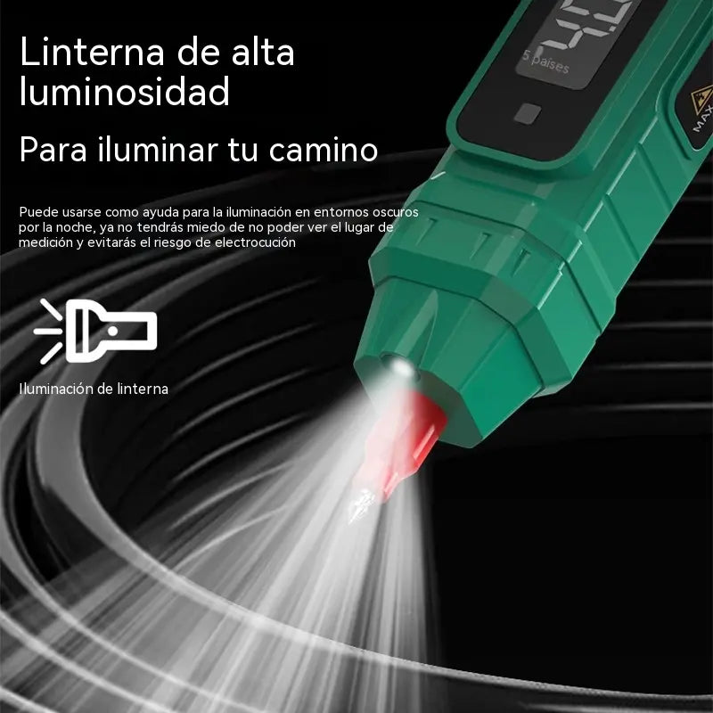 Multímetro digital inteligente multifuncional de alta precisión y lápiz de prueba (2 en 1)