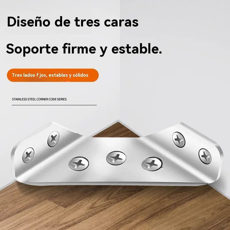 【20 piezas】Conector de esquina universal para muebles de acero inoxidable