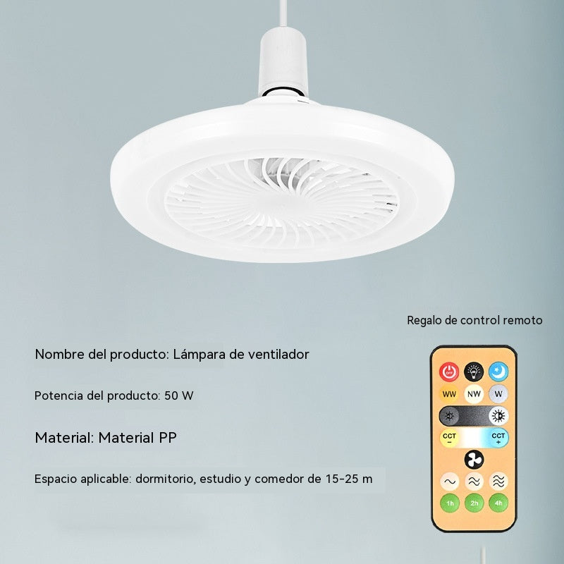 💡¡Disfruta de un 40% de descuento! ✨Ventilador de techo LED con control remoto: funcionamiento silencioso, 3 luces, ahorro de energía🌀