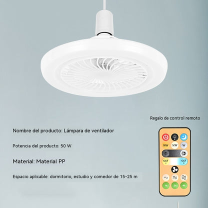 💡¡Disfruta de un 40% de descuento! ✨Ventilador de techo LED con control remoto: funcionamiento silencioso, 3 luces, ahorro de energía🌀
