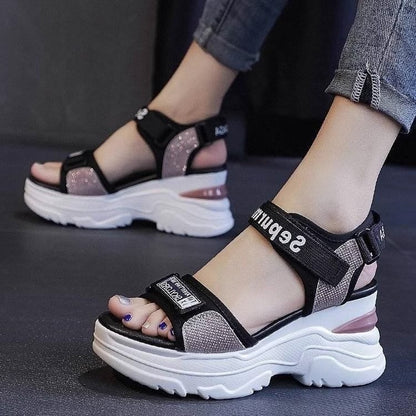 💞【34~40】Nuevas sandalias de moda con suelas gruesas