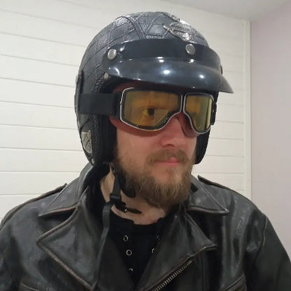 Gafas estilo Harley retro, viseras para cascos de motocicleta