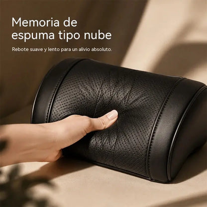🚗💤 ¡Alivia la fatiga al conducir! Almohada universal de espuma viscoelástica para el cuello y el reposacabezas del coche, cojín ergonómico para viajes largos por carretera.