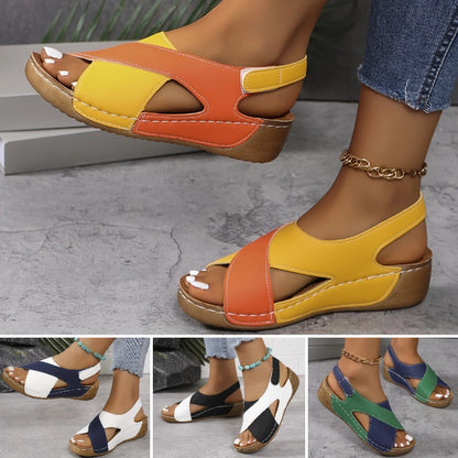 【30%OFF】【36-43】🔥Sandalias ortopédicas de tacón inclinado ultra cómodas