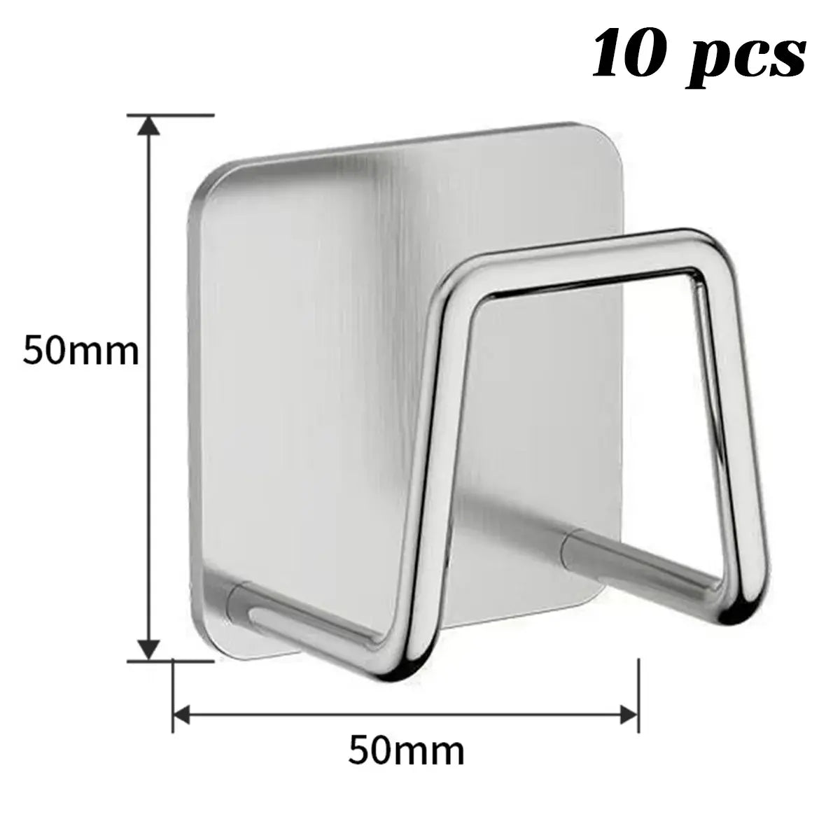 (10 piezas）✨ Organizador para Fregadero de Acero Inoxidable – Soporte Sin Taladro para Esponjas, Estropajos y Paños | Ahorra Espacio y Mantén tu Cocina Ordenada
