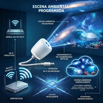 💡Proyección inteligente de nueva generación: proyección holográfica dinámica e inteligente en 5D y alta definición.