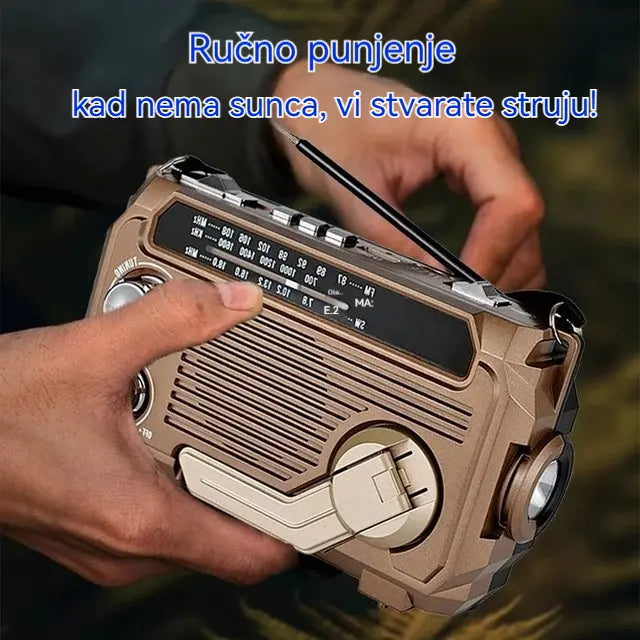 🔥🏕️Prijenosna višenamjenska AM radio svjetiljka