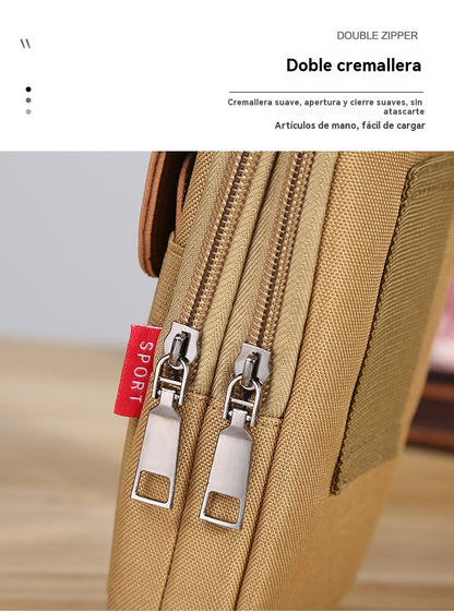 🔥 Bolsa casual de hombre para exteriores, bolsa de deporte para teléfono móvil
