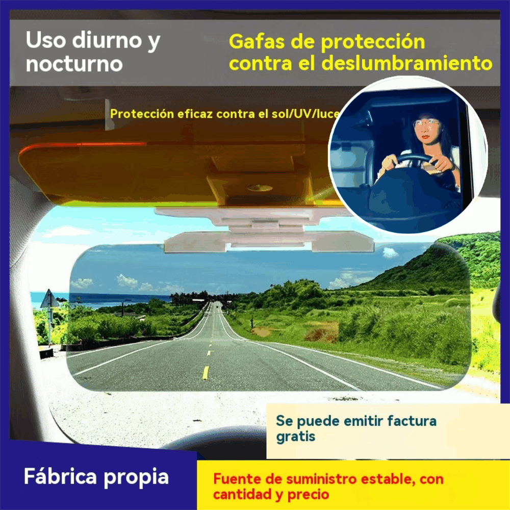 Visera antideslumbrante para faros delanteros de coche de uso dual, día/noche, de última generación