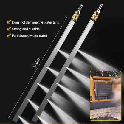 Spray limpiador de radiadores de coche, herramienta de limpieza de doble uso con agua y aire | Limpieza profunda sin desmontaje | Conector de manguera universal