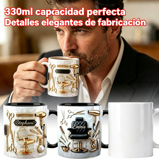 ✨✂️Taza de café de cerámica personalizada, ligera y lujosa