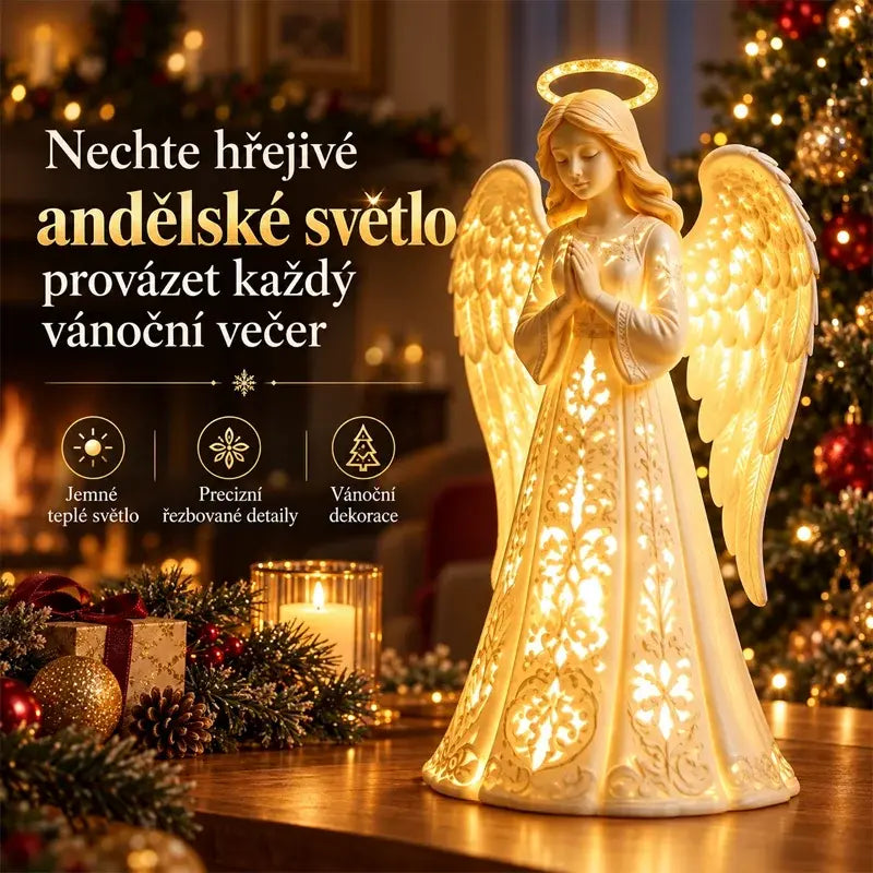 ✨💖Svítící soška vánočního anděla