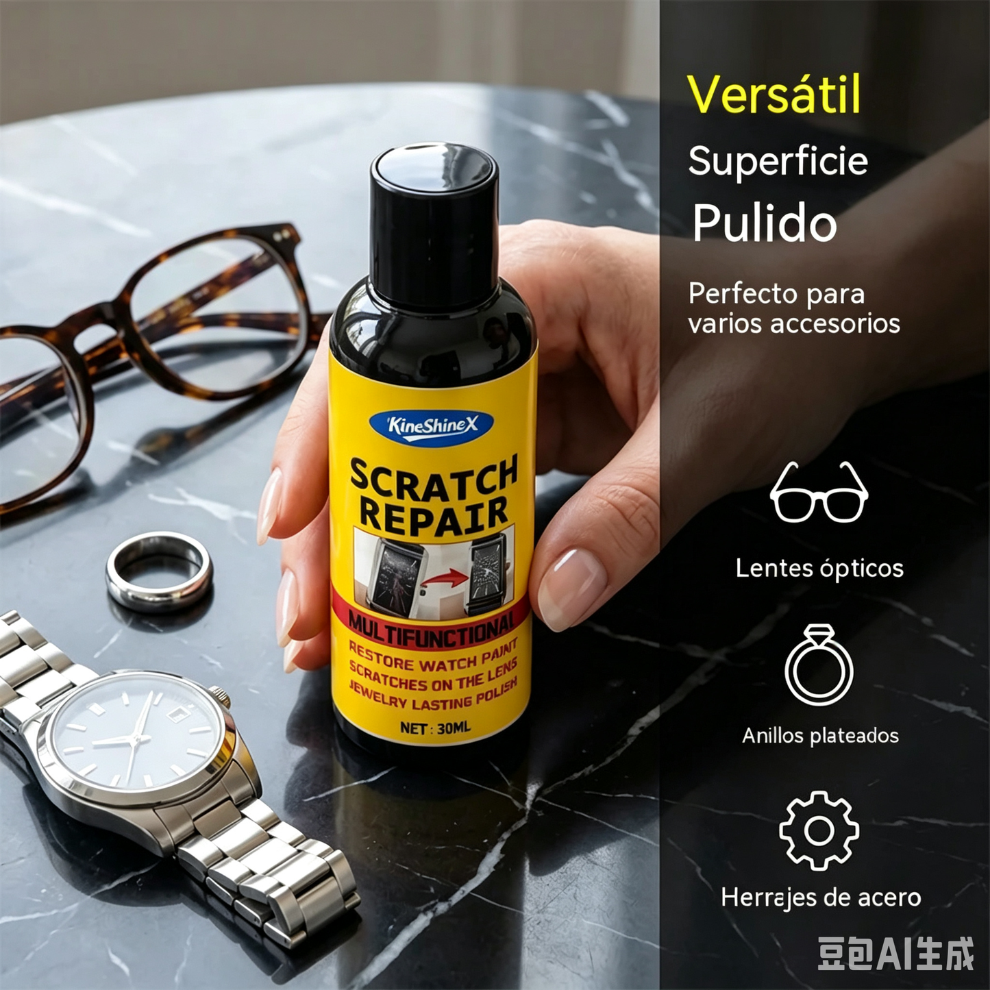 【200 ml + esponja】Compra uno y llévate otro gratis 27 euros✨🛡️Compuesto pulidor multifuncional para la reparación de arañazos