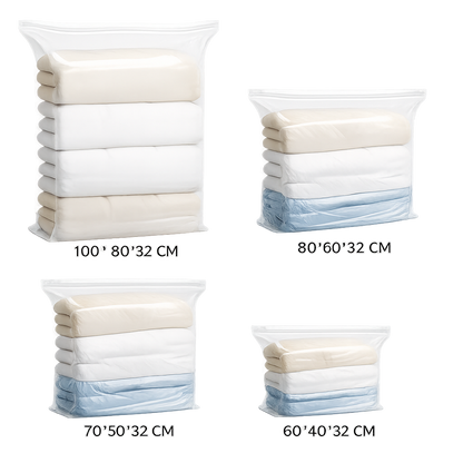 🧳✈️ 【Pack de 5】Bolsas de Compresión al Vacío para Viaje – Ahorra hasta un 80% de Espacio sin Bomba