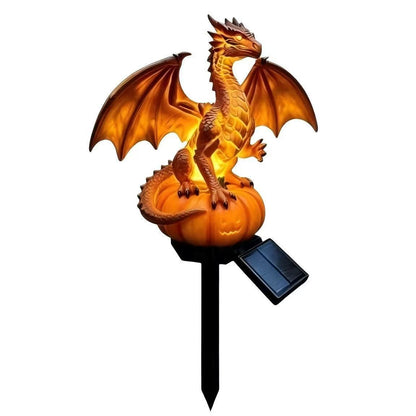 🐉Lámpara solar de jardín Dragon Legacy – Edición Golden Ember