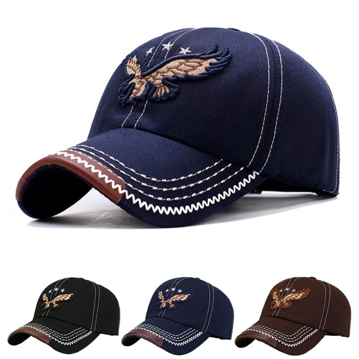 【💥 Productos más vendidos】😎Gorra de béisbol con bordado de águila 2025 – Unisex, perfecta para el día a día