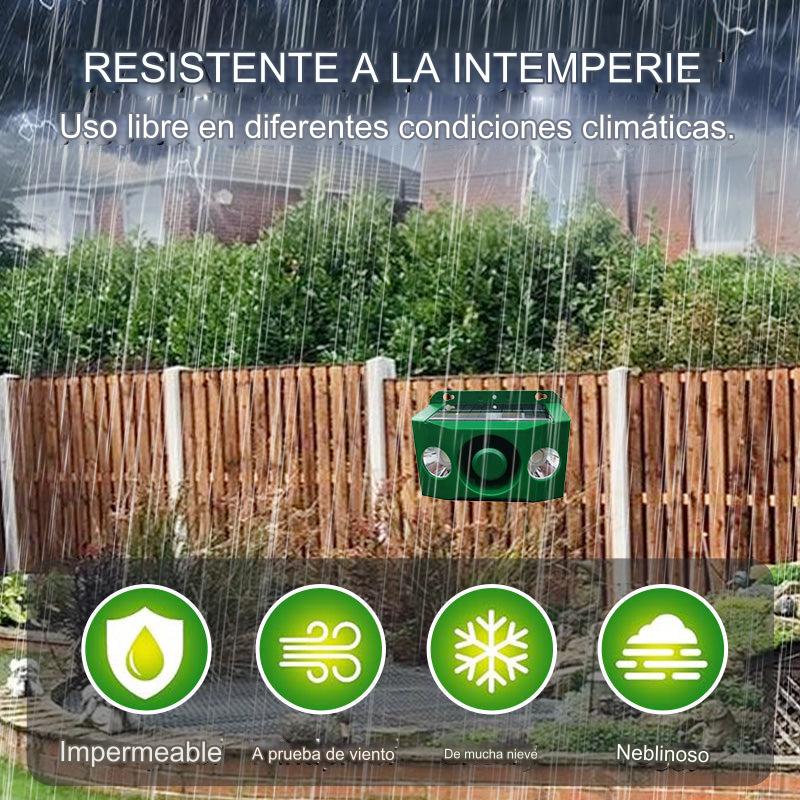 🐅Alarma solar con luz para ahuyentar animales salvajes