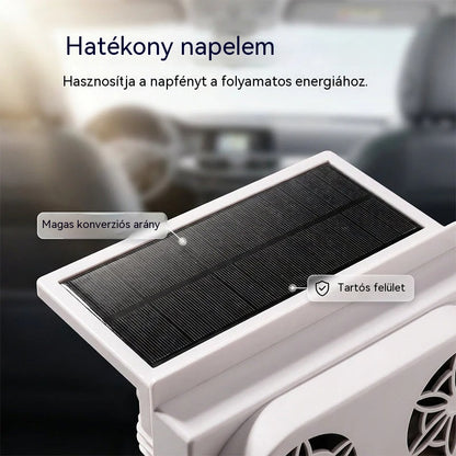 50% KEDVEZMÉNY🌀Napenergiával működő autóventilátor