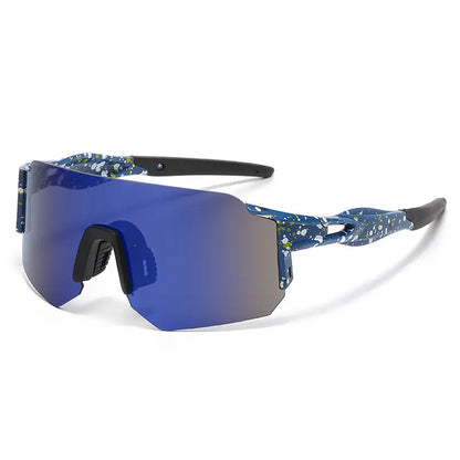Gafas deportivas de montura grande con protección UV.