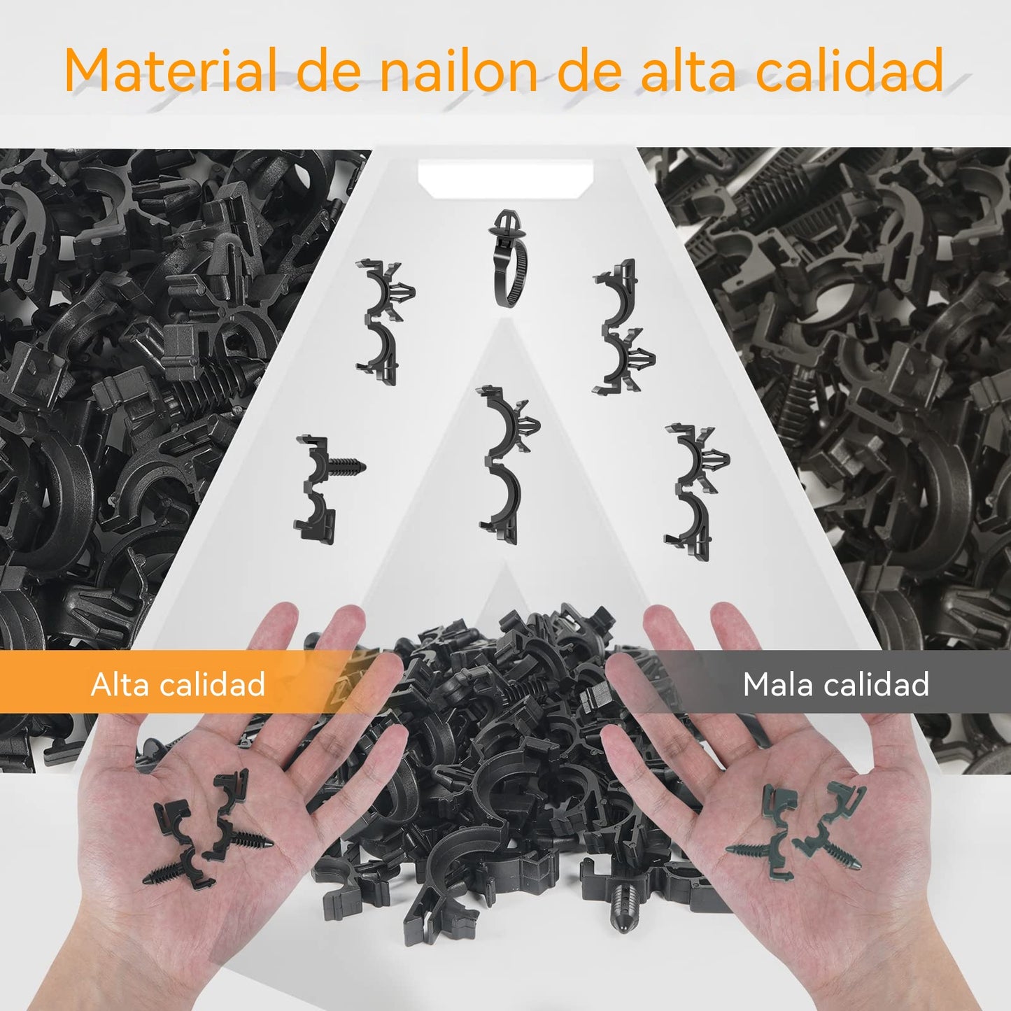 【54PCS】Clips de fijación y bridas para mazos de cables de automoción
