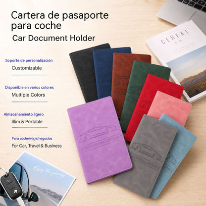 Documentos y tarjeta del automóvil