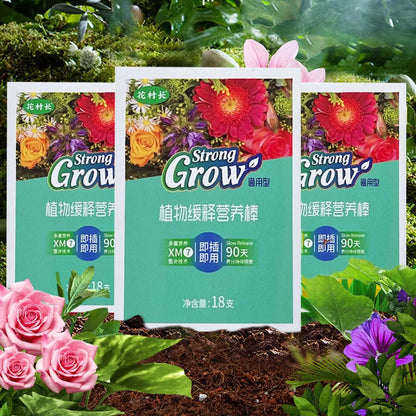 🌱🌱🔥【Compra 100 y llévate 100 gratis】【2 cajas/200 tubos】Abono sólido en barra para flores y plantas, que libera nutrientes lentamente después de ser insertado en el suelo