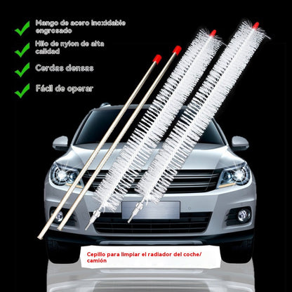 🚗Cepillo de limpieza de radiadores de mango largo
