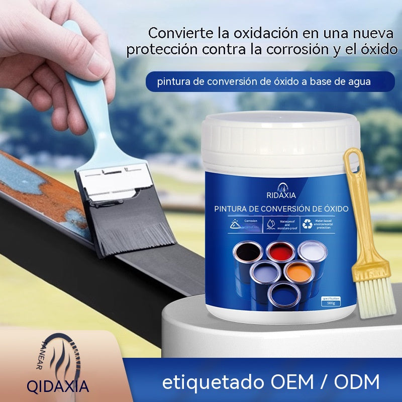 Pintura convertidora de óxido resistente a la intemperie: repara el metal oxidado (¡sin necesidad de frotar!).